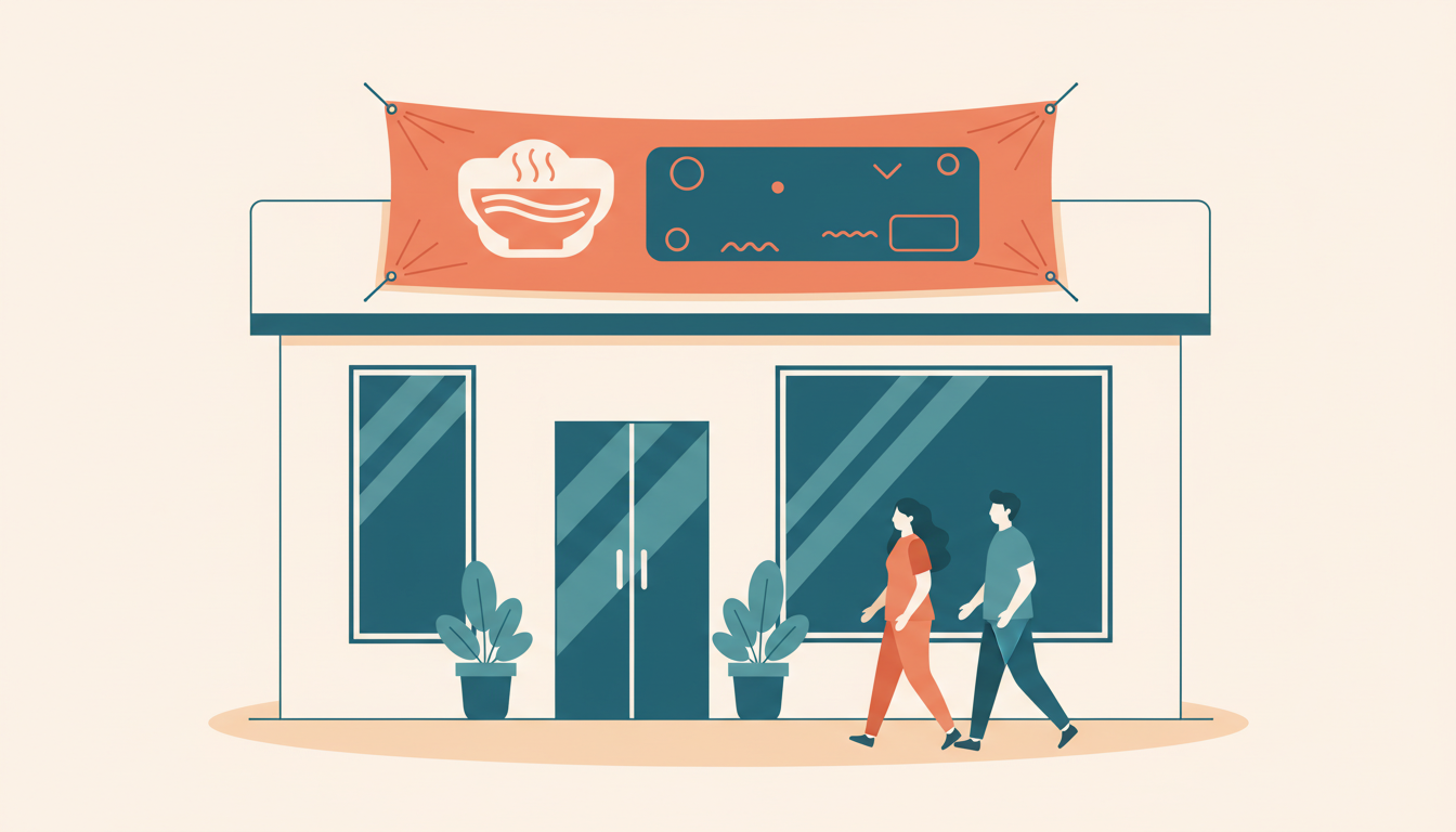 Banner Druck für die Gastronomie: Werbebanner die wirklich auffallen